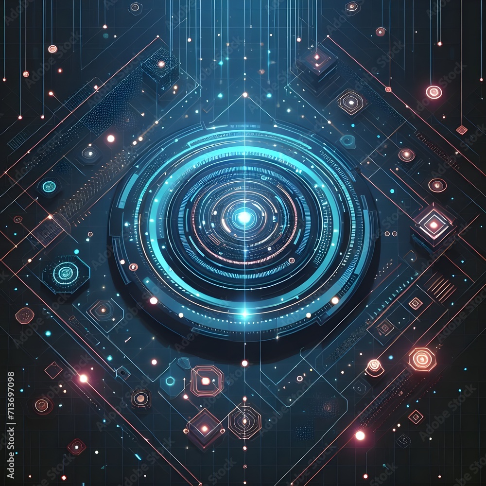 Obraz premium Neon Light Abstract Background