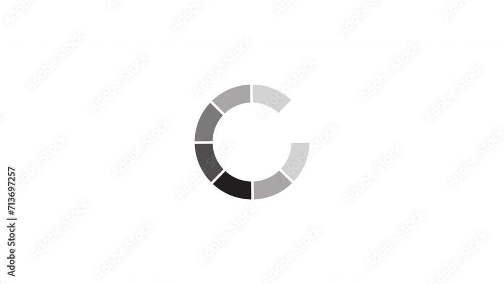 Loading circle icon animation on white background. 4K video Loading circle icon animation on white background. 4K video