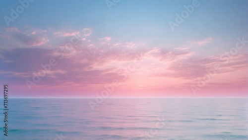 A light and airy background with a gradient of soft blues and pinks  reminiscent of a peaceful sky at dawn. Beautiful mesmerizing peaceful and meditation concept. Copy space.