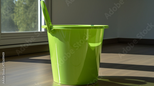 plastic bucket theme design illustration