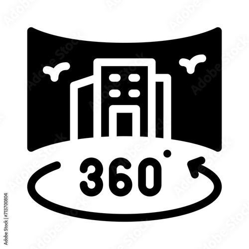 3d photo glyph icon
