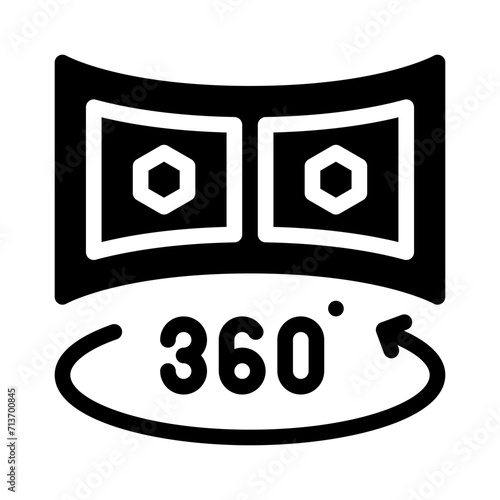 stereoscopic glyph icon