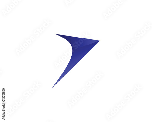 abstract triangle logo, triangle logo