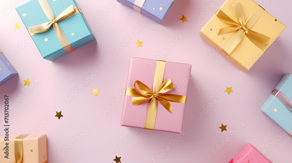 Gift background for birthdays, holiday anniversaries, Valentine's Day and weddings Gift background for birthdays, holiday anniversaries, Valentine's Day and weddings