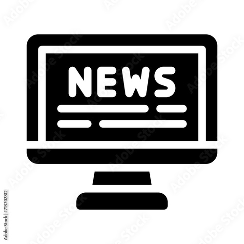 news glyph icon