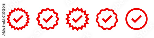Verification starburst sticker set