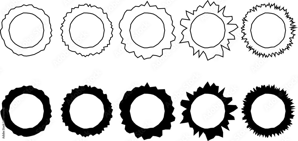outline silhouette bullet hole icon set outline silhouette bullet hole icon set