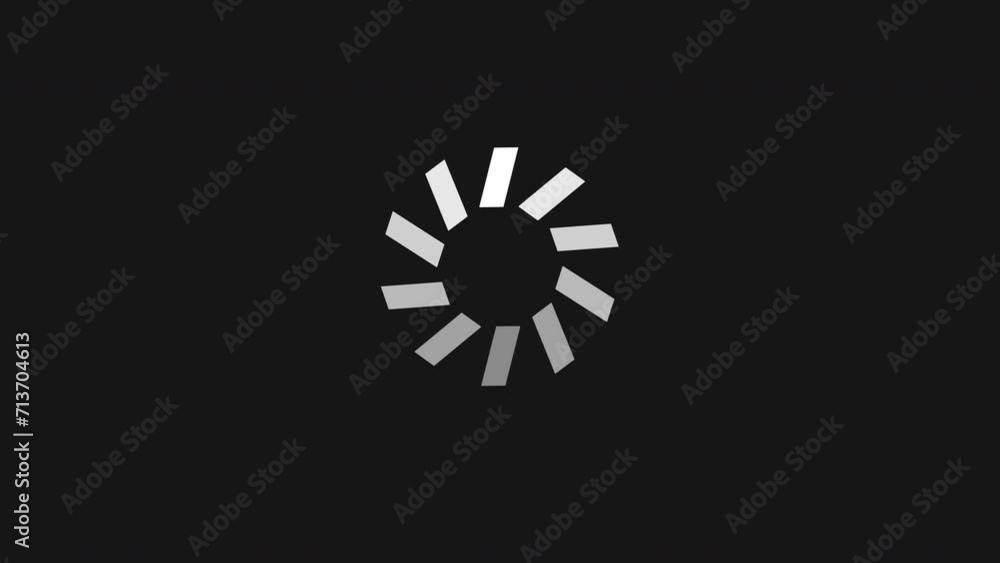 Loading wheel animation on dark background. 4K video Loading wheel animation on dark background. 4K video