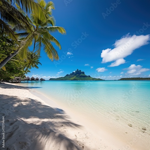 Matira Beach is one of the most popular strips of sand on Bora Bora.