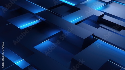Abstract business background with blue shapes