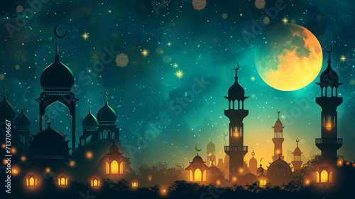 ramadan background, Background Idul Fitri, ramadhan, Eid al-Fitr