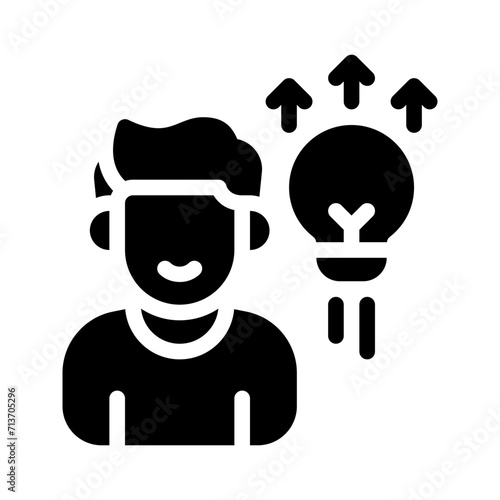 entrepreneur glyph icon