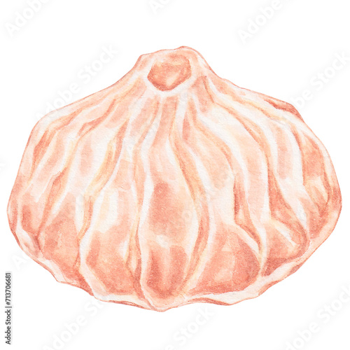xiao long bao, watercolor asian food design