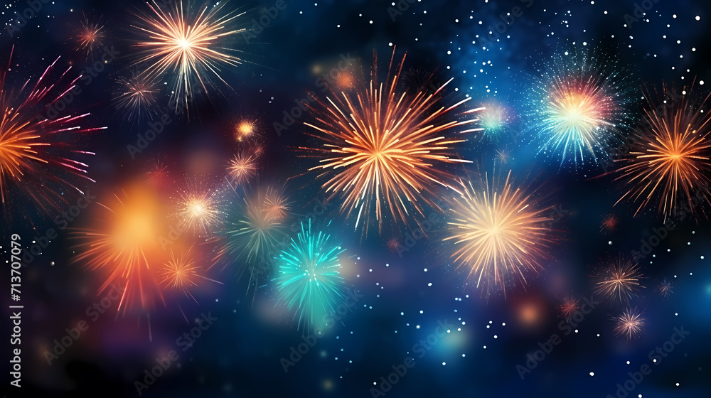 Fireworks background for celebration, holiday celebration concept Fireworks background for celebration, holiday celebration concept