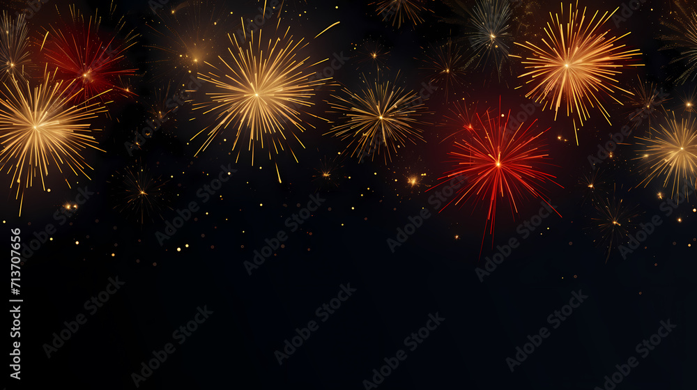 Fireworks background for celebration, holiday celebration concept