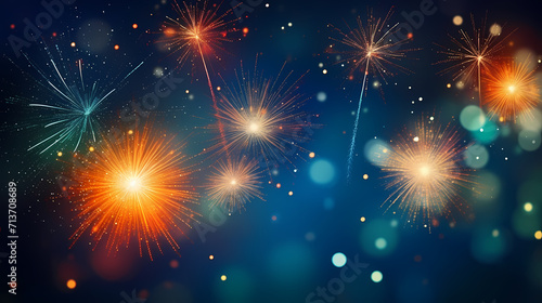 Fireworks background for celebration, holiday celebration concept