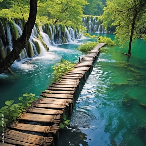 Plitvice Lakes National Park: Croatia Croatia's largest national park boasts exceptional natural beauty, encompassing 16 cascading lakes with unique tufa barriers. photo