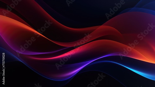 Abstract dark background with different colors generative ai