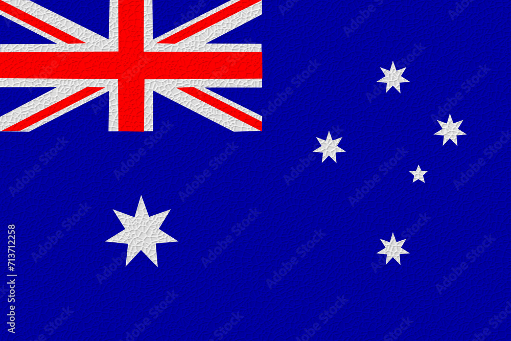 Fototapeta premium National flag of Australia. Background with flag of Australia.