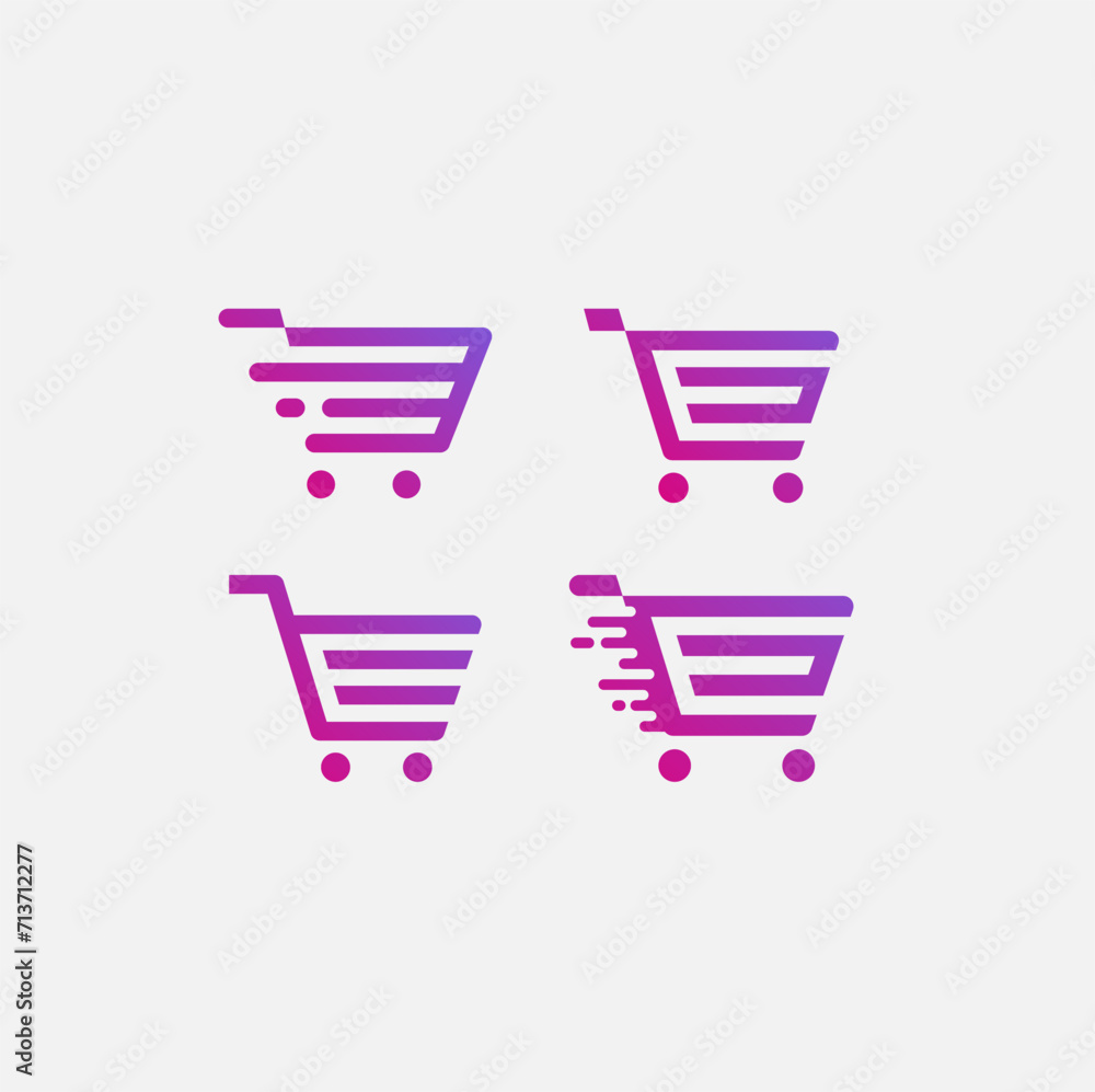 shopping cart Logo for a Modern Ai Powered Checkout Software shopping cart Logo for a Modern Ai Powered Checkout Software
