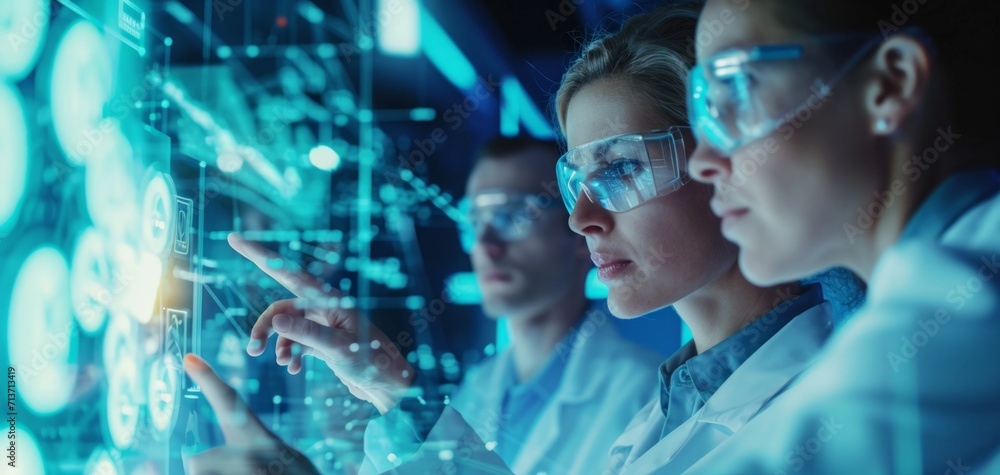 Fototapeta premium Engineer developing innovative technology by AI generate..engineer developing innovative technology by AI generate.