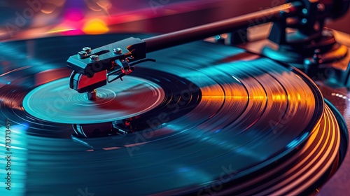 Close Up Black Gramophone