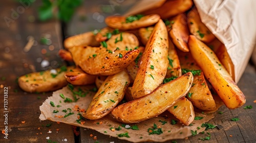 French Fries Potato Wedges