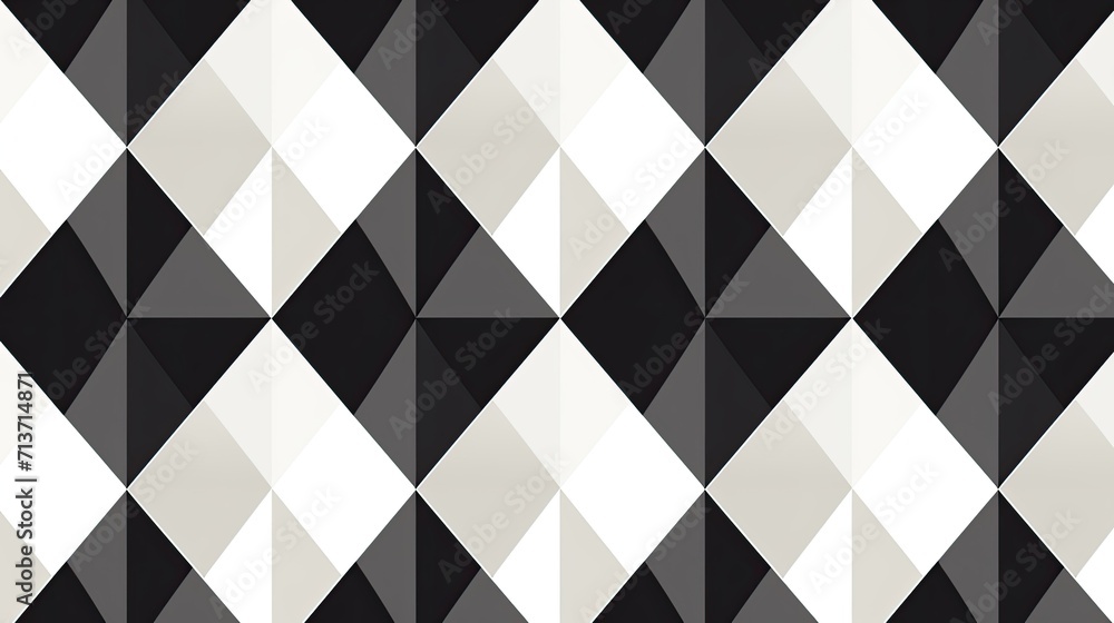 A repeating diamond and triangle pattern with a monochrome color scheme A repeating diamond and triangle pattern with a monochrome color scheme