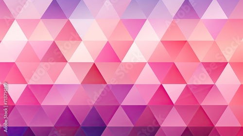 A repeating pattern of triangles in shades of pink and purple creating a playful effect