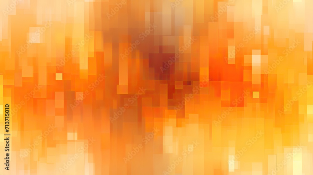 Abstract data visualization contemporary orange pixel pattern