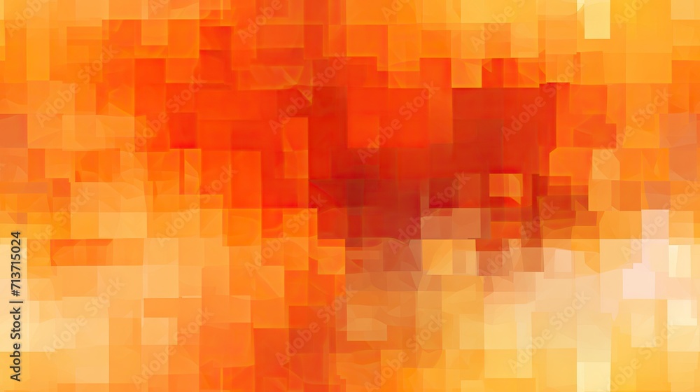 Abstract digital art contemporary orange pixel pattern Abstract digital art contemporary orange pixel pattern