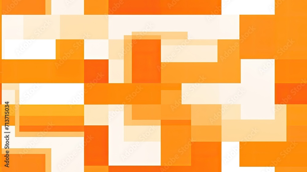 Abstract shapes modern orange pixel pattern Abstract shapes modern orange pixel pattern