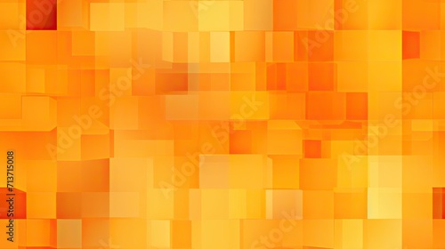 Abstract cubes modern art vibrant orange pixel pattern