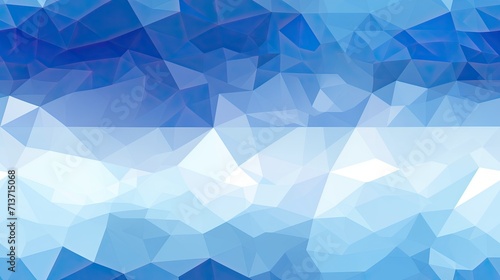 Abstract triangles modern blue pixel pattern