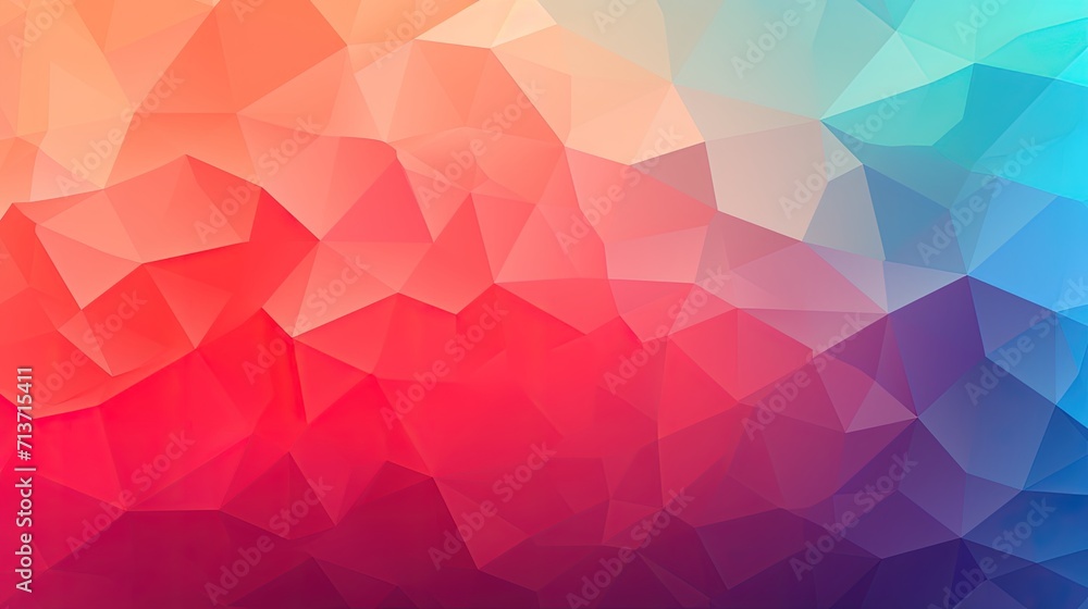 An abstract background with overlapping polygons in a gradient color scheme - obrazy, fototapety, plakaty 