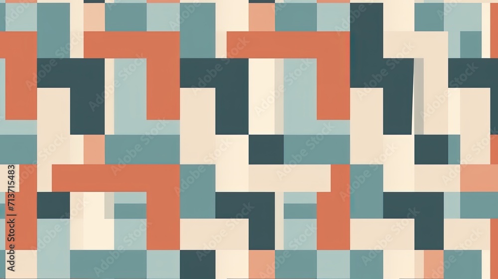 A seamless pattern of interconnected squares in contrasting shades A seamless pattern of interconnected squares in contrasting shades