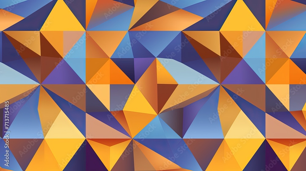 A seamless pattern of interconnected triangles in a geometric tessellation A seamless pattern of interconnected triangles in a geometric tessellation