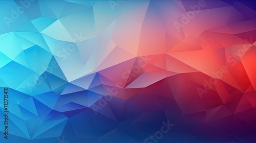 An abstract background with overlapping polygons in a gradient color scheme photo