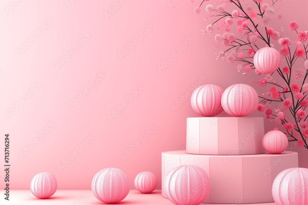 Design mockup. 3D rendering geometric shapes, perfect for premium product display. Generative AI Design mockup. 3D rendering geometric shapes, perfect for premium product display. Generative AI