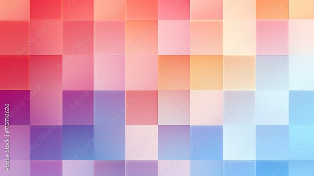 Squares with a gradient color transition evoking a smooth and soothing visual effect