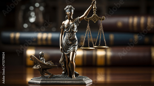 themis statue justice scales law lawyer concept photo