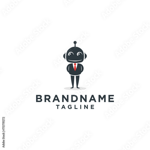 Artificial Intelligence robot security logo
