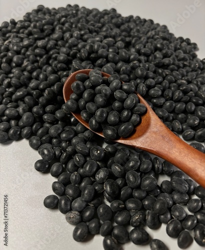 black beans in a bowl photo