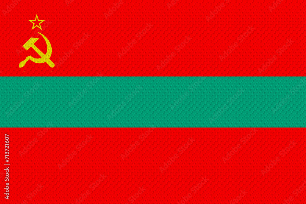 Naklejka premium National flag of Transnistria. Background with flag of Transnistria