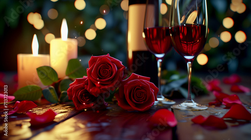 Candles roses wine couple in love,3d, colos+ realistic,8k --ar 16:9 --style raw --v 6 Job ID: 4b129ed0-f4d7-4d02-8d40-c50ce92bfce0