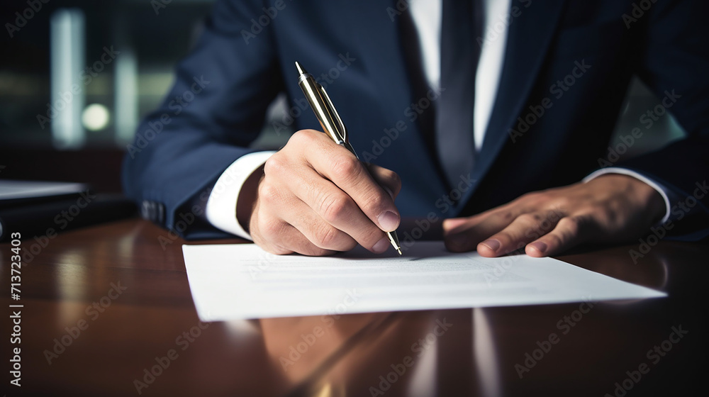 businessman signing a contract businessman signing a contract
