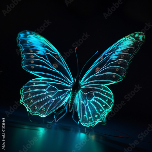 bioluminescent butterfly neon lighting21