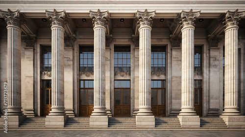 Foto historical facade with large columns