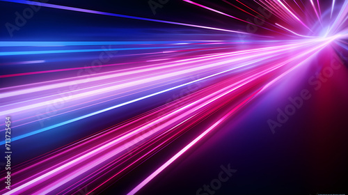 Infinite Possibilities: Exploring Futuristic Blue and Pink Neon Speedscape