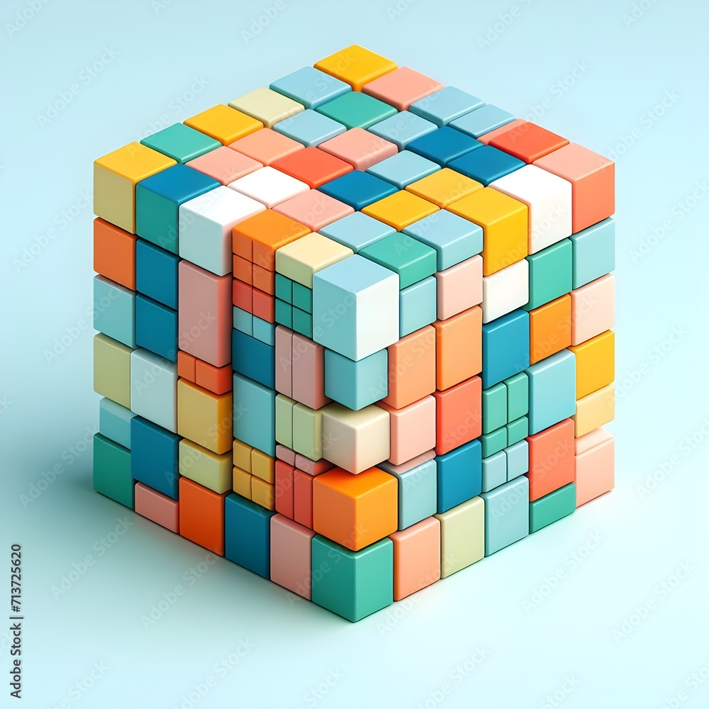 Cubical Abstract Background Cubical Abstract Background